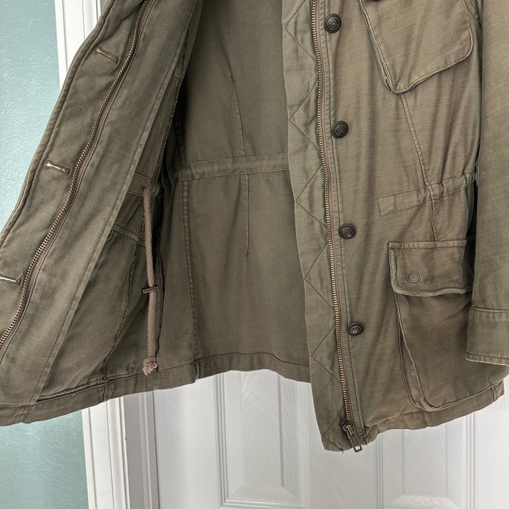 Free People Not Your Brother's Surplus Military Jacket Utility Boho Grunge Sz M - Picture 12 of 14
